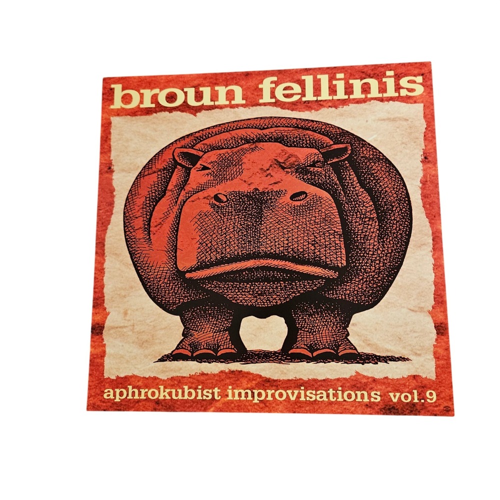 Broun Fellinis Aphrokubist Improvisations Vol.9‎ 1995 Promo Poster 12x12 Hip Hop